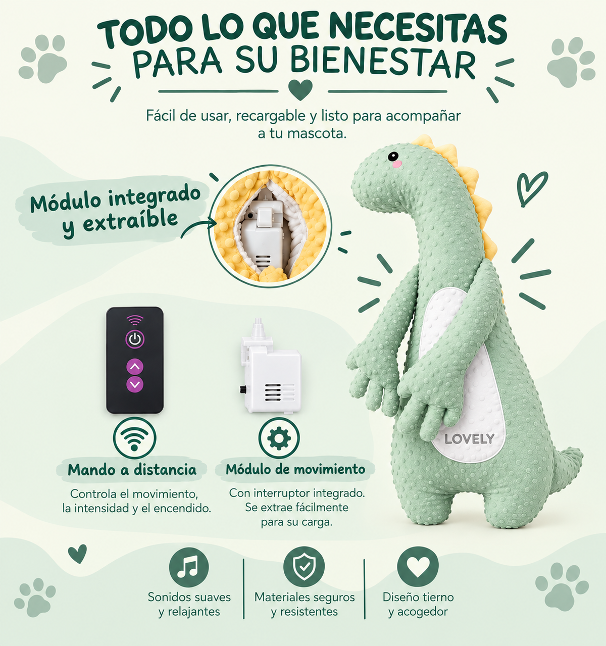 Zenpaw™ | Peluche Calmante con Palmaditas